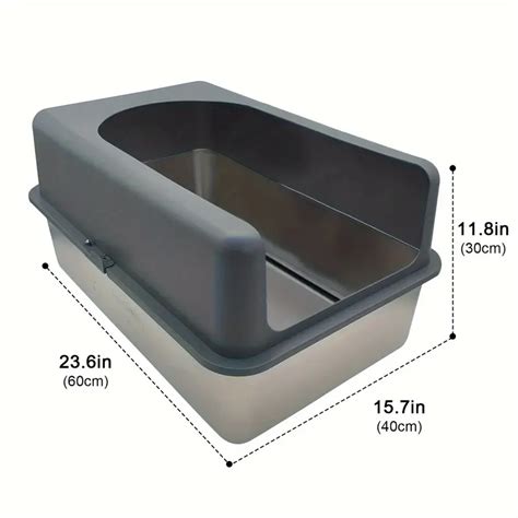 is stainless steel better for litter box|stainless steel litter box temu.